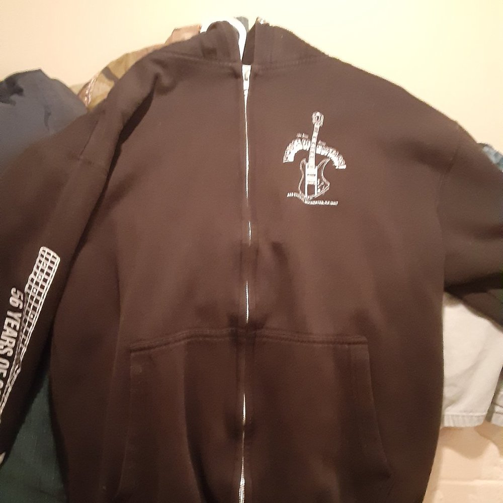 House of Guitars Hooded Zip-Up Sweatshirt Size Large